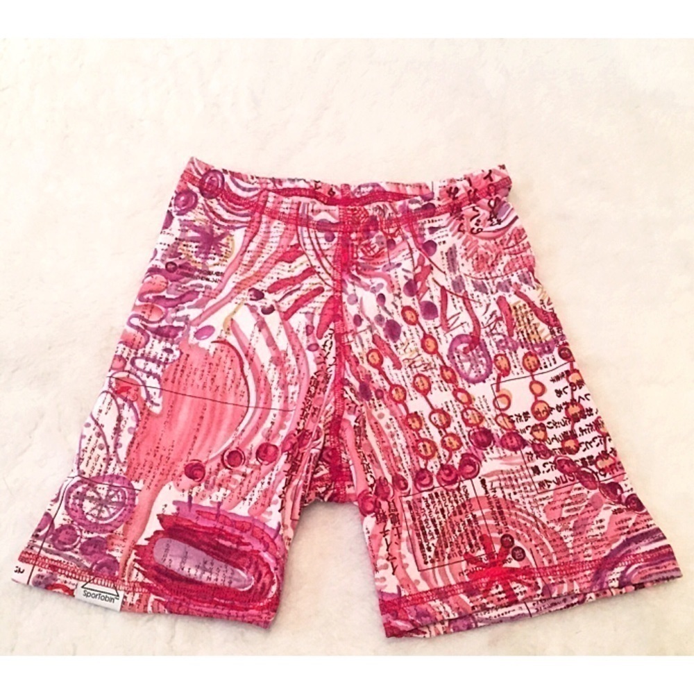 🆕 Oriental print compression shorts